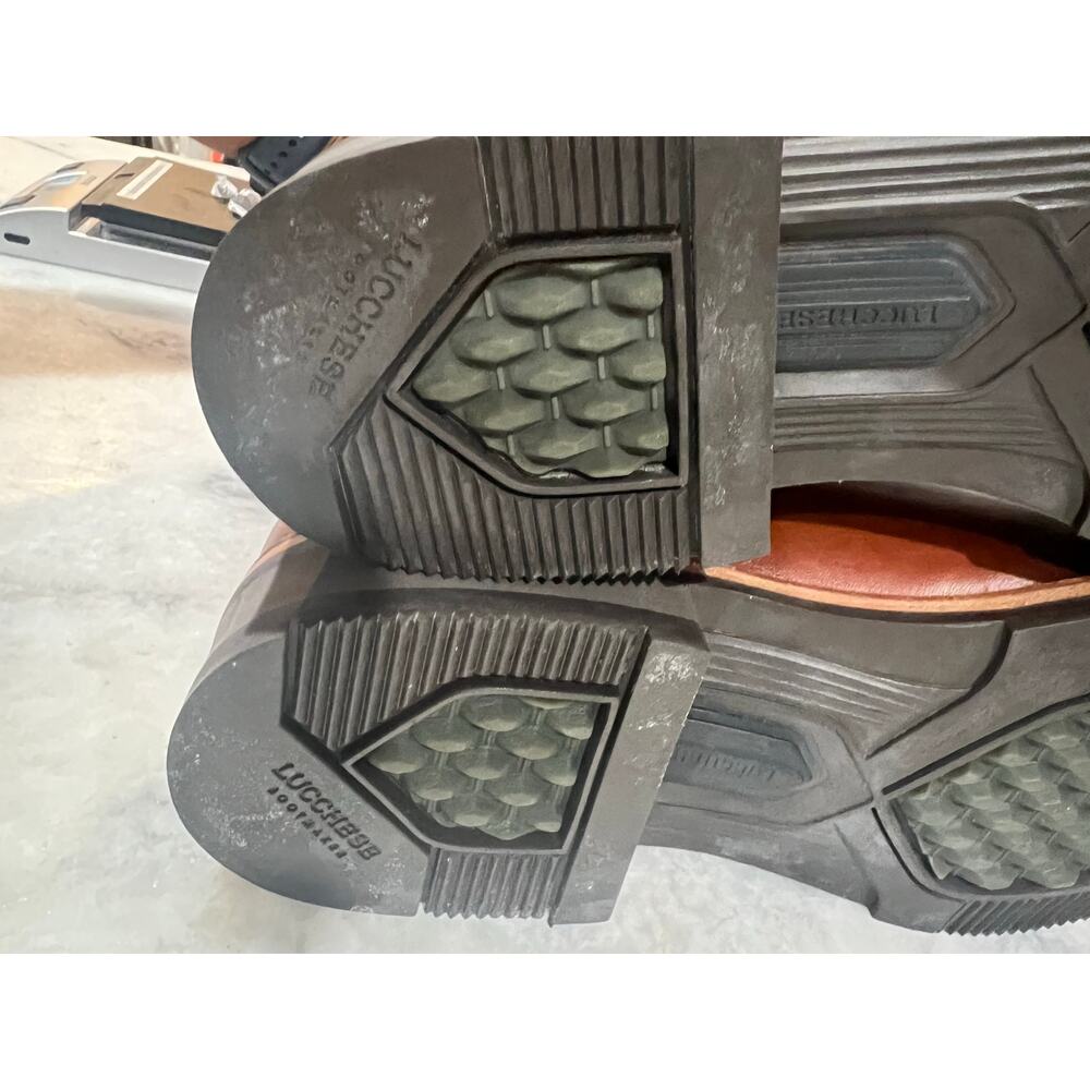 Lucchese Men’s Cognac Cowhide Ranch Hand Roper Boots 2031 Size 11.5D Mexico - Picture 9 of 16